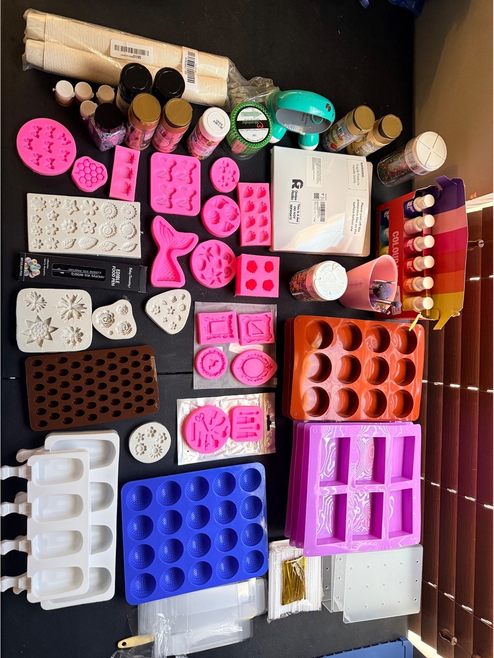 Huge Cake Pop Decorating Lot Colour Mill 11pc New Molds Sprinkles Tools Supplies